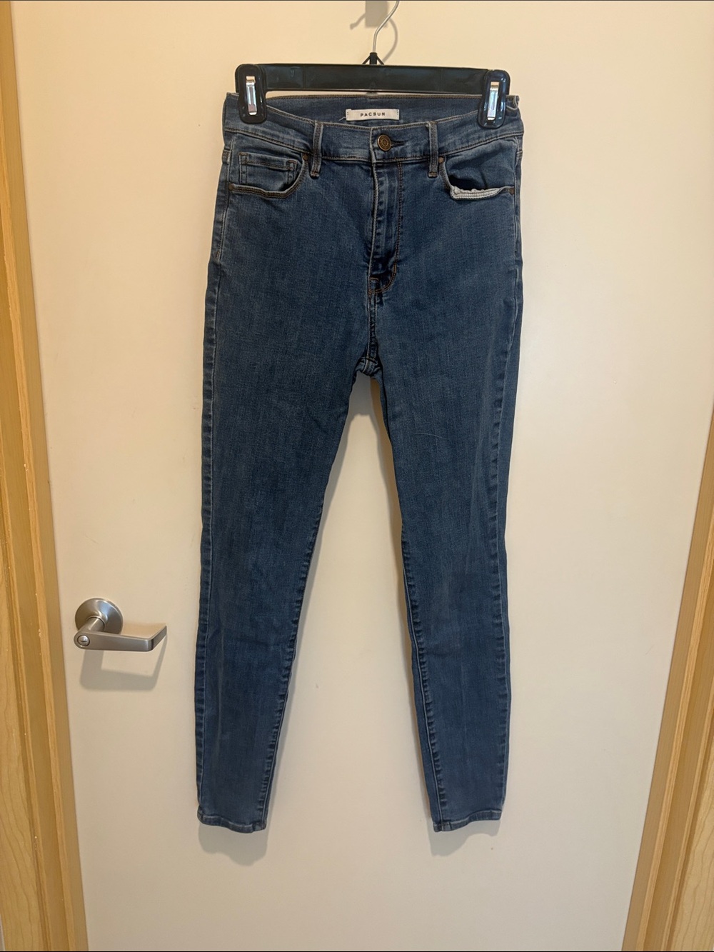 PacSun Dark Wash High-Rise Skinny Jeans